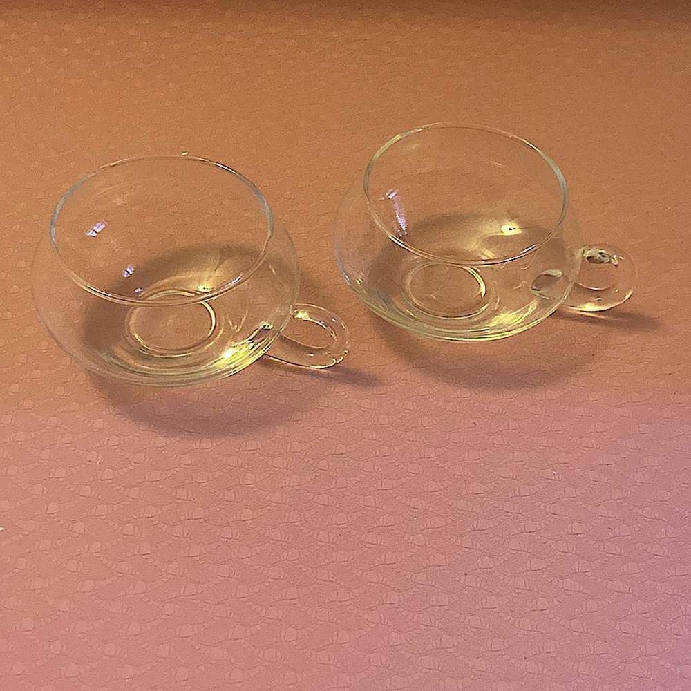 Set of glass cups